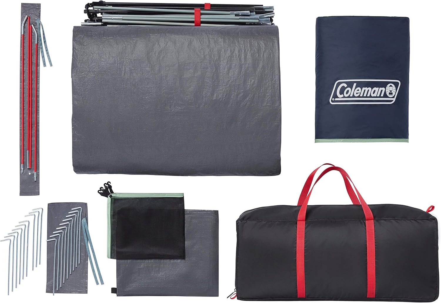 Coleman Skydome XL Family Camping Tent, 8/10/12 Person Dome Tent with 5 Minute Setup, Includes Rainfly, Carry Bag, Storage Pockets, Ventilation, and Weatherproof Liner, Blue Nights - Image 9