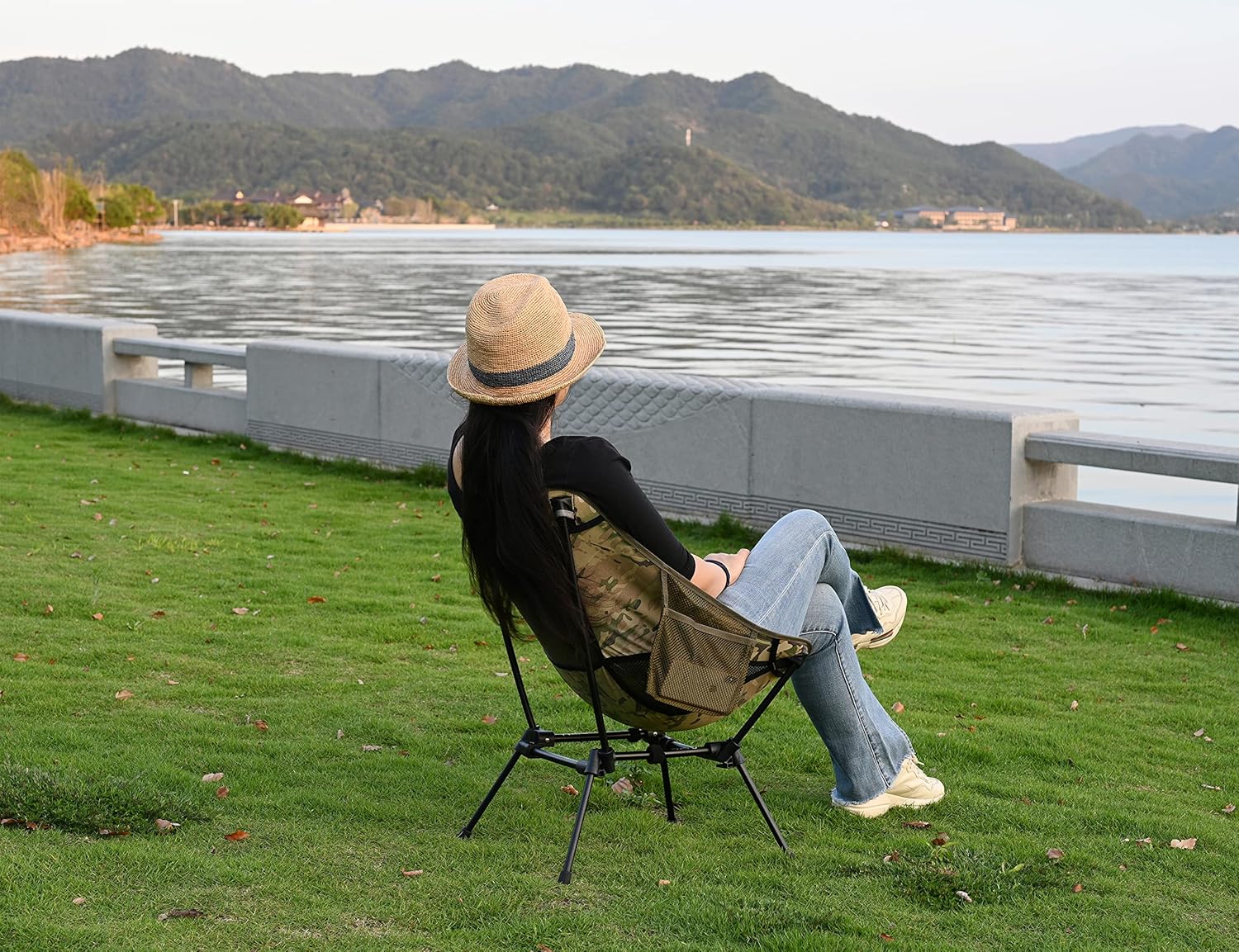 MARCHWAY Ultralight Folding Camping Chair, Heavy Duty Portable Compact for Outdoor Camp, Travel, Beach, Picnic, Festival, Hiking, Lightweight Backpacking (Camo) - Image 7